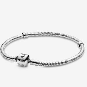 Pandora Moments Barrel Clasp Snake Chain Bracelet